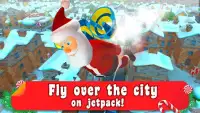 Santa Jetpack Skydiving Race Screen Shot 3