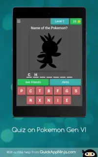 Quiz on Pokemon Gen VI Screen Shot 6