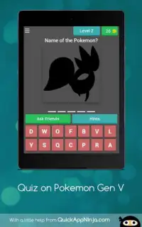 Quiz on Pokemon Gen V Screen Shot 4