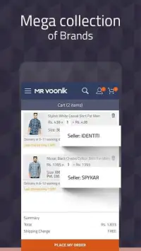 Mr Voonik -Online Shopping Men Screen Shot 0