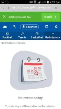 Best Badminton Live Score Screen Shot 1