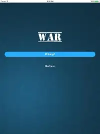 Mobile War Card Game Screen Shot 1