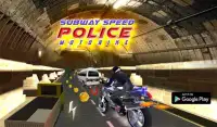 Subway Speed Police Moto Bike Screen Shot 4