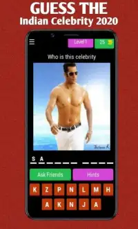 Guess the Indian celebrity 2020: Indian Quiz Game Screen Shot 4