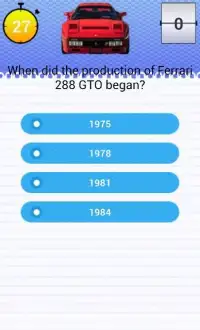 Quiz for Ferrari 288 GTO Fans Screen Shot 0