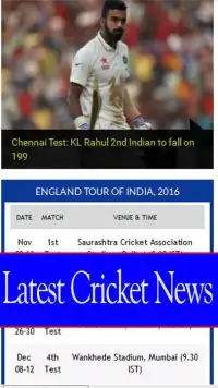 Latest cricket live scores Screen Shot 0