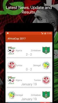 African Cup 2017 Gabon ** Screen Shot 2