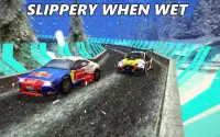 Highway Snow Rally -Car Stunt Screen Shot 0