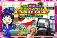 Airport Cashier Shopping Games Screen Shot 1