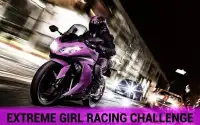 девушка гоночный 3D Moto Screen Shot 1