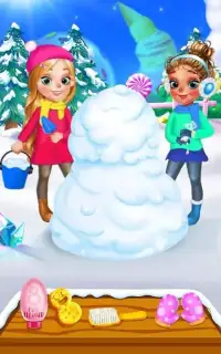 Snowman Hair Styles Salon Game Screen Shot 1