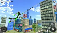 Superhero Stickman Rope Hero - Gangster Crime Game Screen Shot 2