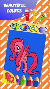 Coloring Page for Pony Screen Shot 0