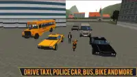 Mad Taxi Driving Simulator 3D Screen Shot 1