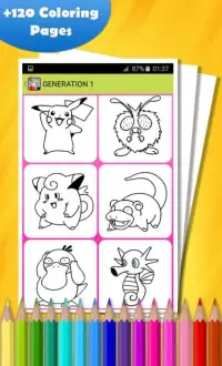 Coloring Book for Pokemon Screen Shot 2
