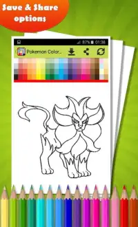 Coloring Book for Pokemon Screen Shot 1
