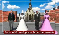 Wedding Luxury Limousine 3D Screen Shot 2