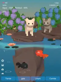 Goldfish Simulator in rainy pond Screen Shot 3