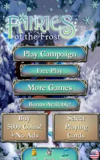 Solitaire: Frost Fairies Screen Shot 5