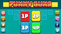 Funny Guns: 2, 4 Player Games Screen Shot 0