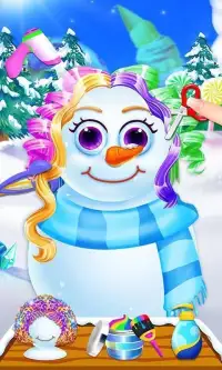 Snowman Hair Styles Salon Game Screen Shot 8