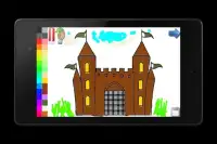 Coloring Book: House & Castle! Screen Shot 1