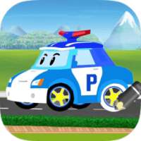 * Robot Police Car Coloring