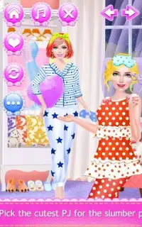 High School BFF PJ Party Salon Screen Shot 7