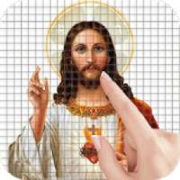 Christian Images Color by Number - Pixel Art Game