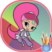 Coloring Game of Shimmer Shine