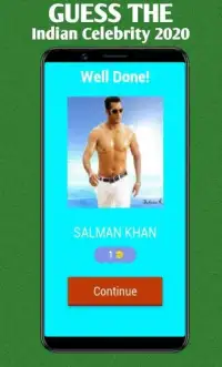 Guess the Indian celebrity 2020: Indian Quiz Game Screen Shot 1