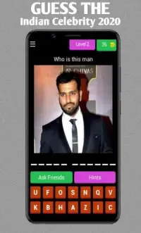 Guess the Indian celebrity 2020: Indian Quiz Game Screen Shot 3