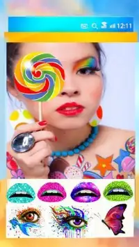 Sprinkles lips! Fantasy Makeup Screen Shot 3