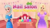 Nail salon Elsa & Rapunzel Screen Shot 2