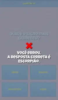 Quiz Signos da Zueira Screen Shot 4