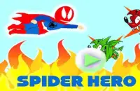 Spider hero man flying game Screen Shot 2