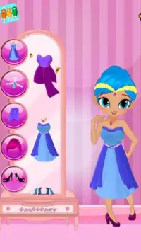 shimmer princess Dress up game Screen Shot 0