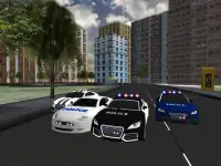 3D Police Car Racer Screen Shot 0