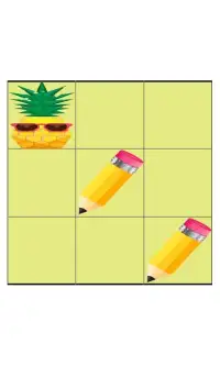 pen vs pineapple tic tac toe Screen Shot 1