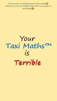 Taxi Maths Game Screen Shot 0