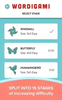 Wordigami Screen Shot 6