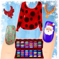 Dress up and Nail Games - Christmas Style