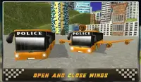 Полиция Sci Fi Летающий автоб Screen Shot 3
