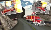 Up Hill Fire Truck Rescue Sim Screen Shot 1