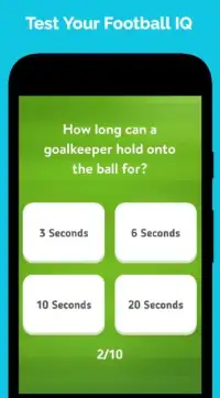 Football Quiz - Test Your Soccer Trivia Knowledge Screen Shot 2