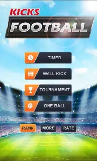 फुटबॉल 3D - Football Kicks Screen Shot 0