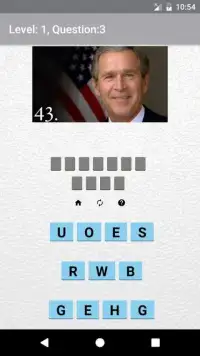US Presidents Quiz Screen Shot 2