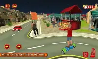 Hoverboard Pizza Delivery Surfer 3d Screen Shot 11