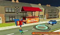 Hoverboard Pizza Delivery Surfer 3d Screen Shot 3