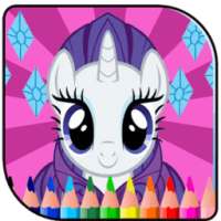 Coloring little pony princess go